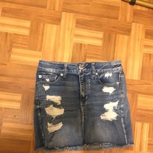 American Eagle denim mini skirt
